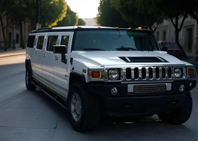 Limosina-Hummer-Blanca